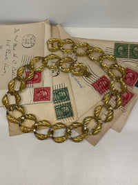 Thumbnail for Large Gold Chain Collar Necklace Bloomers and Frocks 