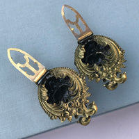 Thumbnail for 1940s Stamped Brass Fur Clips Jewelry Bloomers and Frocks 