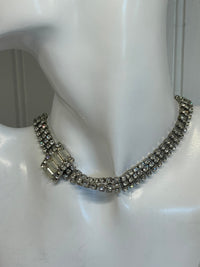 Thumbnail for 1950s 3 Row Rhinestone Collar Necklace Bloomers and Frocks 