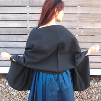 Thumbnail for 1950s Black Shawl Wrap with Giant Pockets Accessory Bloomers and Frocks 
