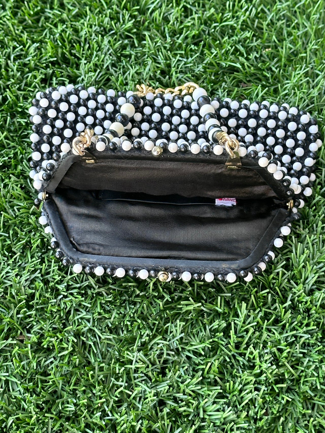 1960’s Black And White Beaded Purse (Barbie) Bloomers and Frocks 