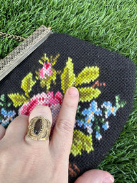 Thumbnail for 1960s Black Needlepoint Purse Bloomers and Frocks 