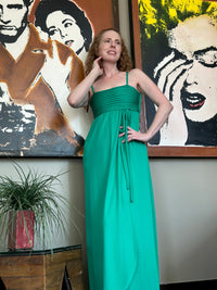 Thumbnail for 1970s Emerald Green Maxi Dress Bloomers and Frocks 
