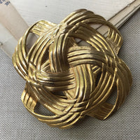 Thumbnail for 1970s Gold Knot Scarf Clip Accessory Bloomers and Frocks 
