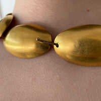 Thumbnail for 1980's Brushed Gold Necklace Jewelry Bloomers and Frocks 