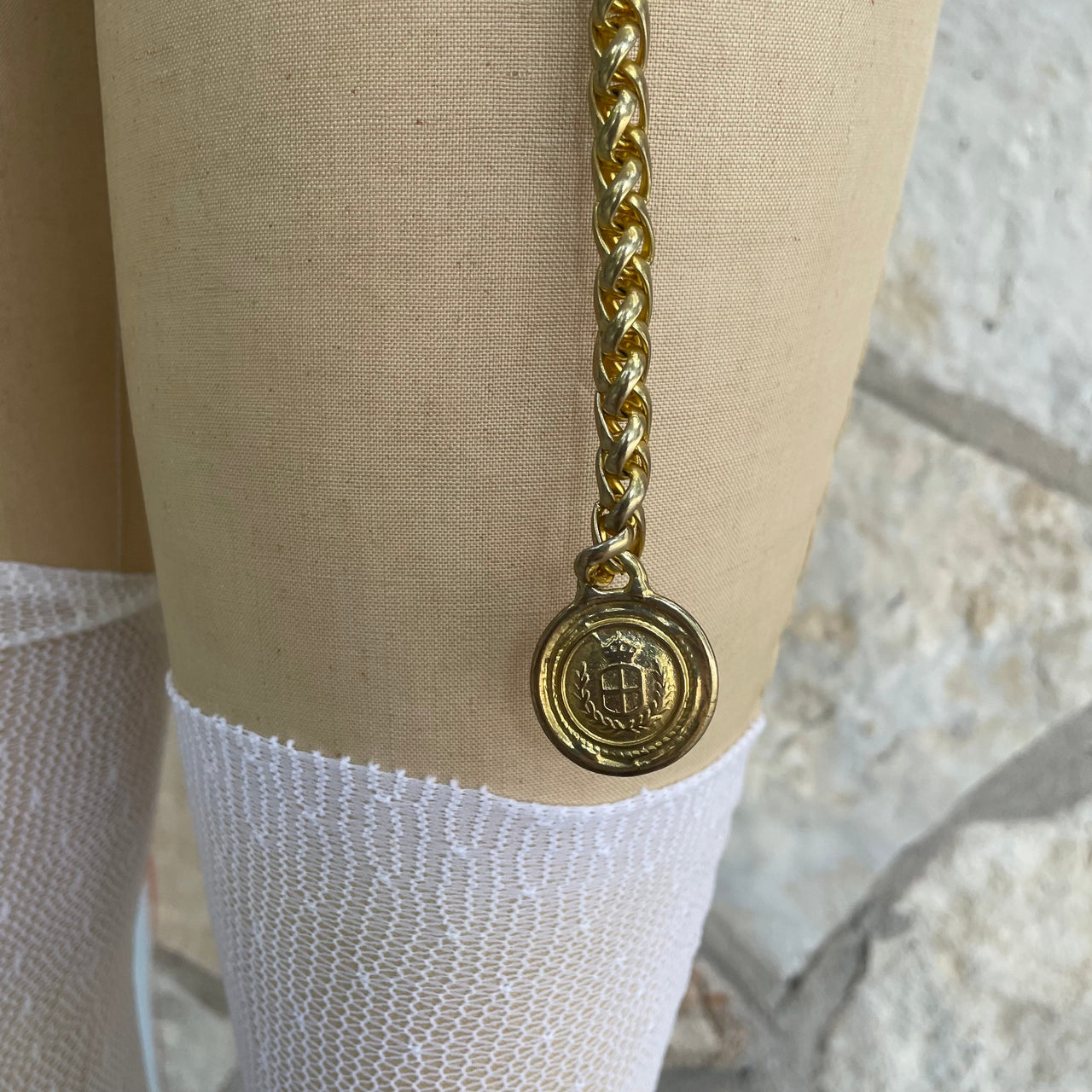 1980s Gold Chain Belt Bloomers and Frocks 