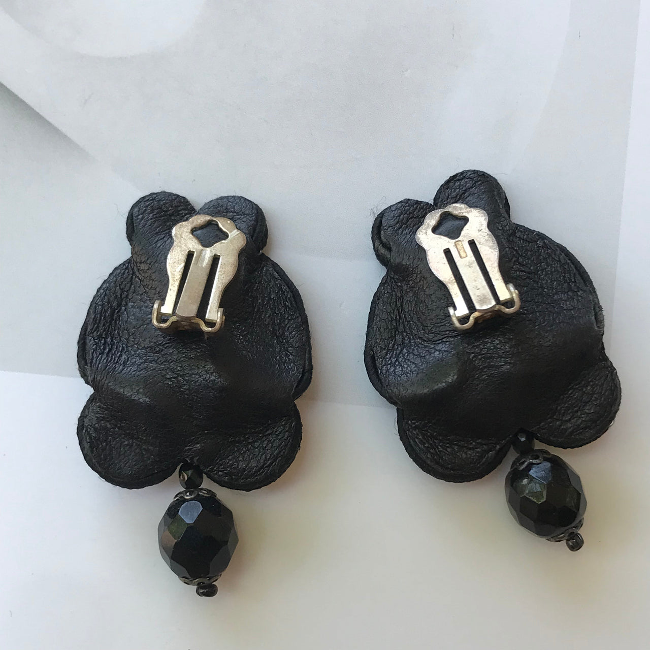 Black and gold beaded earrings Jewelry Bloomers and Frocks 