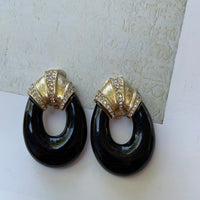 Thumbnail for Black and gold clip on earrings Jewelry Bloomers and Frocks 