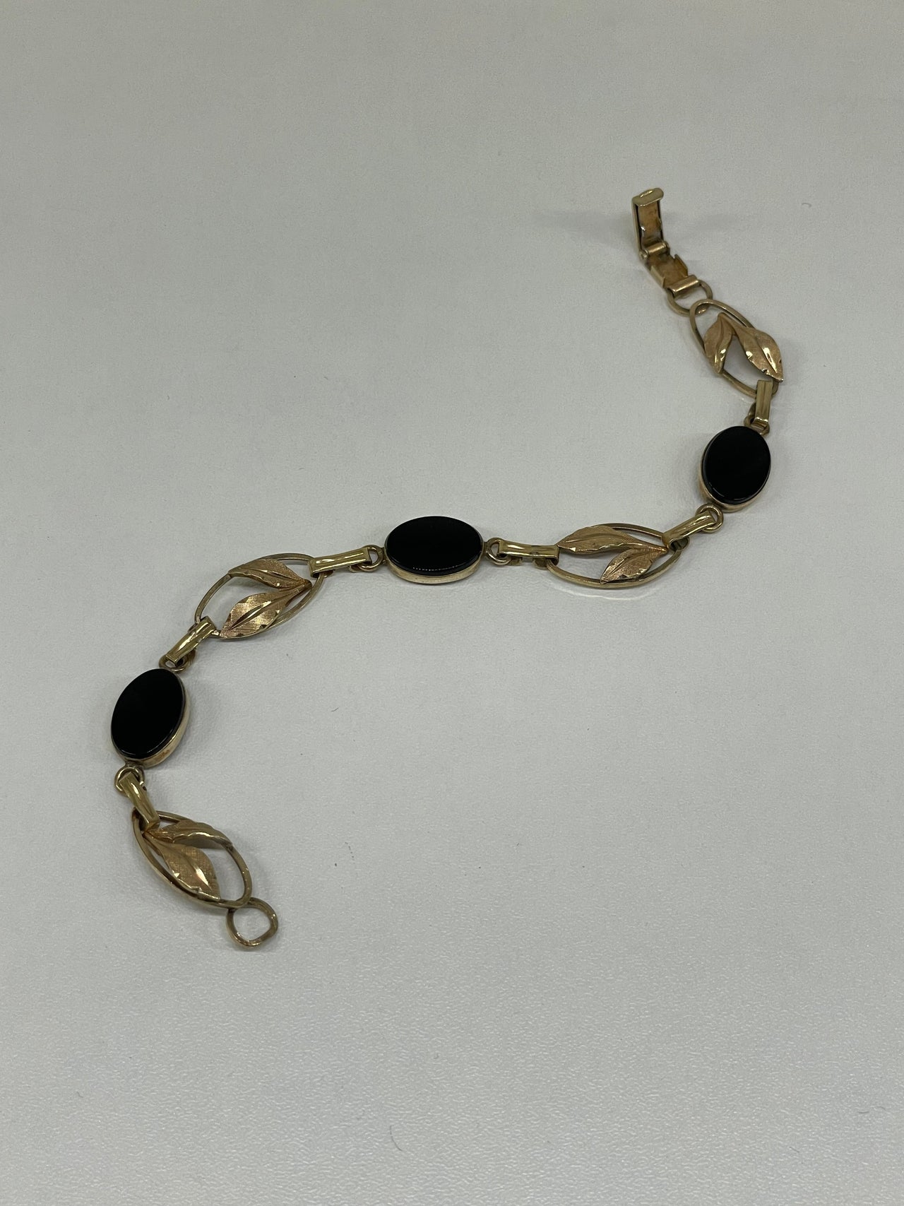 Black Gold Leaf Bracelet Bloomers and Frocks 