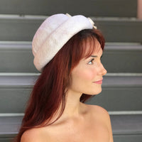 Thumbnail for Cream Woven Straw Hat with Spiral Accent Hat Bloomers and Frocks 
