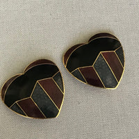 Thumbnail for Enamel Heart Clip Earrings Jewelry Bloomers and Frocks 
