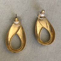 Thumbnail for Gold Abstract Teardrop Shape Pierced Earrings Jewelry Bloomers and Frocks 