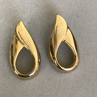 Thumbnail for Gold Abstract Teardrop Shape Pierced Earrings Jewelry Bloomers and Frocks 