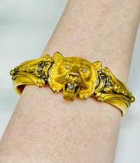 Thumbnail for Gold Filled Victorian Lion Head Bracelet Jewelry Bloomers and Frocks 