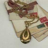 Thumbnail for Gold Trifari Teardrop Necklace Bloomers and Frocks 