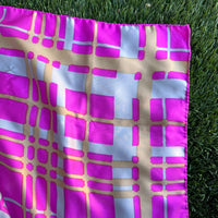 Thumbnail for Hot Pink and Gray Square Silk Scarf Bloomers and Frocks 