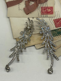 Thumbnail for Long Rhinestone Earrings Bloomers and Frocks 