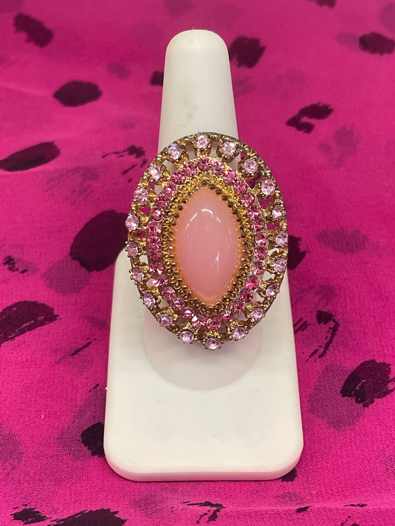 Pink Rhinestone Adjustable Ring (Barbie) Bloomers and Frocks 