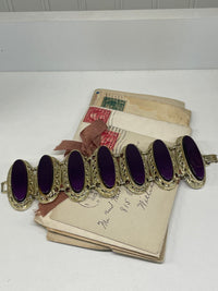 Thumbnail for Purple Stone Gold Bookchain Bracelet Bloomers and Frocks 