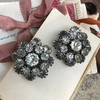 Thumbnail for Round Rhinestone Clip Earrings Jewelry Bloomers and Frocks 