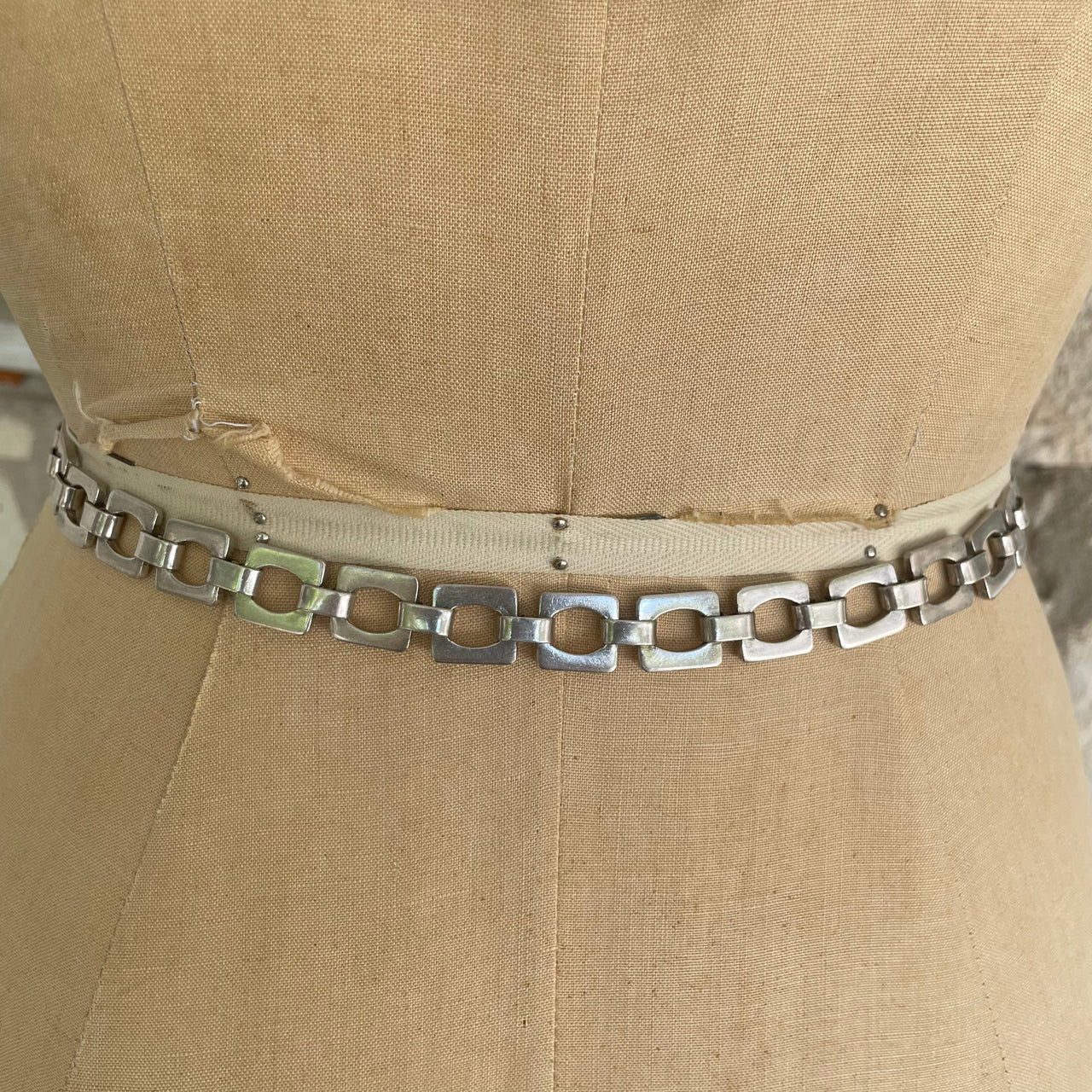 Solid Sterling Silver Chain Link Belt Accessory Bloomers and Frocks 