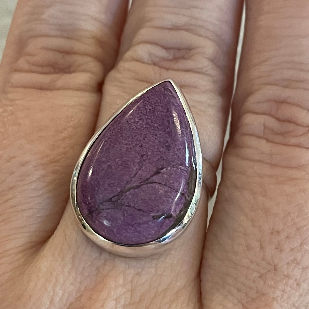 Sterling Silver and Charoite Ring Bloomers and Frocks 