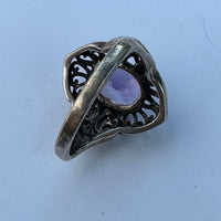 Thumbnail for Sterling Silver Ring with Purple Stone Bloomers and Frocks 