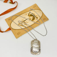 Thumbnail for Sterling Silver Vintage Egyptian Scarab Pendant Necklace Jewelry Bloomers and Frocks 