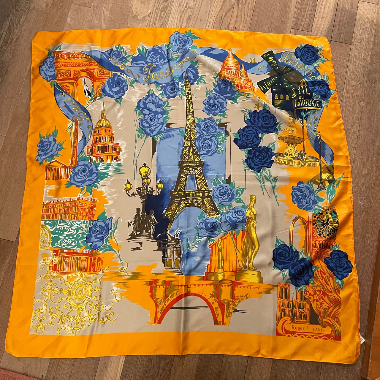 Yellow Eiffle Tower Scarf Bloomers and Frocks 